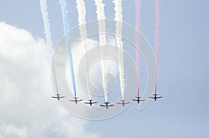 The Red Arrows flypast