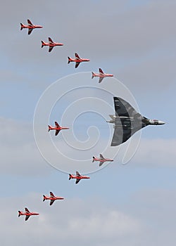 Red Arrows and Vulcan Bomber