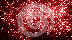 Red Ascending Glowing Particles Motion Graphic Background