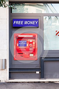 Red ATM earning free money