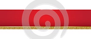 Red background banner