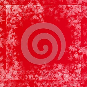 Red background with Christmas ornaments. Disign grafica photo