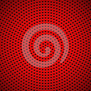 Red Background with Circle Perforated Pattern