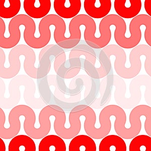 Red background seamless waves