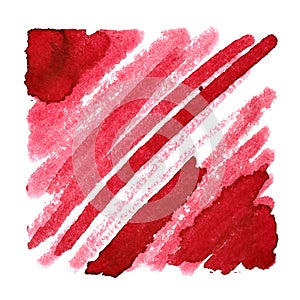 Red background with slanting thick strokes