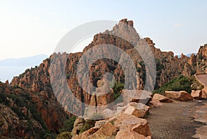 red badlands  called Calanques de Piana