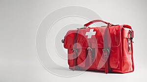 Red Bag With White Cross