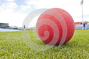 Red Ball on Field photo