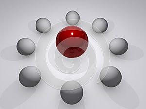 Red ball illustration