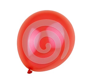 Red balloon on white background