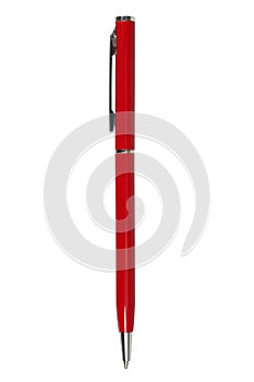 Red ballpen on white