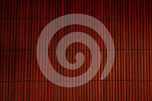 Red bamboo wall texture or background
