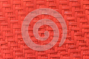 Red Bamboo Weave matting background texture