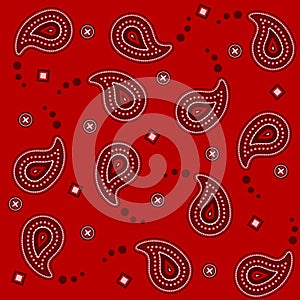 Red Bandana Basic Pattern photo