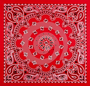 Red Bandana Print