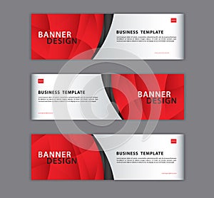 Red banner design template vector illustration, Geometric, polygonal Abstract background, texture, advertisement layout. web page.