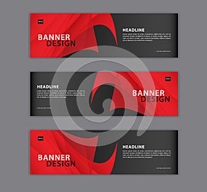 Red banner design template vector illustration, Geometric, polygonal Abstract background, texture, advertisement layout. web page.