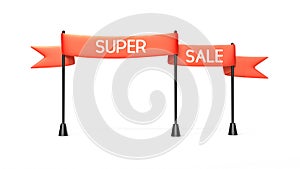 Red banner - super sale