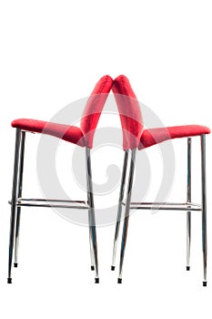 Red bar stool