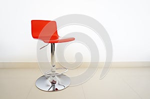 Red bar stool