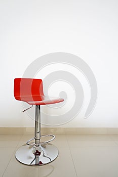 Red bar stool