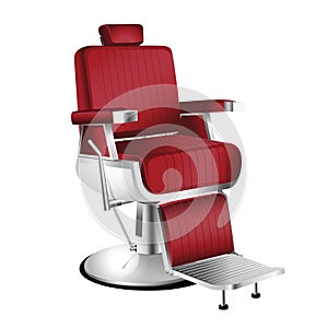 Red Barber Chair