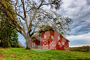Red Barn in a rural setting