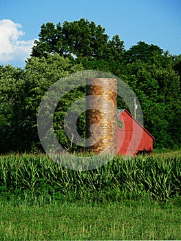 Red Barn and Silo