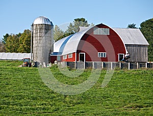 Red Barn with silo