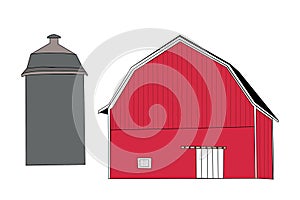 Red Barn & Silo