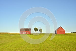 Red barns