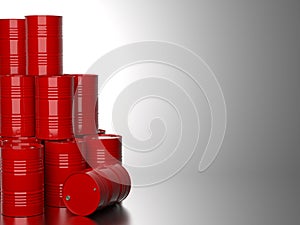 Red Barrels for Oil .