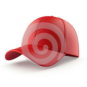 Classic Red Baseball Cap: Perfect for Branding and Design