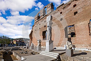 The Red Basilica ruins in Bergama, Turkey