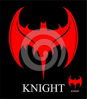 Red bat logo photo