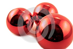 Red baubles