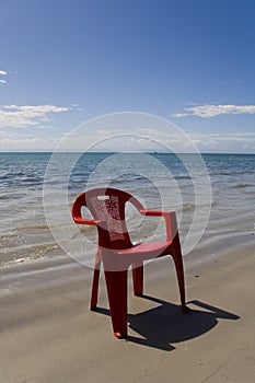 Red Beach Chair