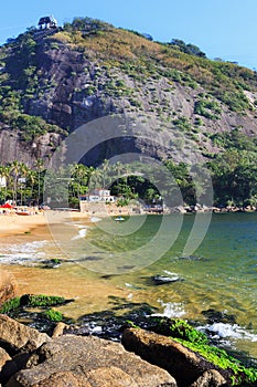 Red beach (Praia Vermelha), mountain Morro da Urca, Rio de Jane photo