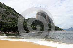 Red beach and the sugar bread in Rio de Janeiro