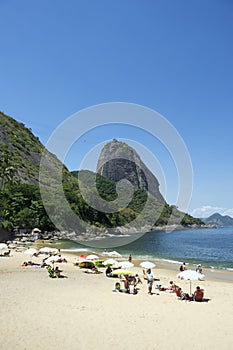 Red Beach Sugarloaf Mountain Rio de Janeiro Brazil