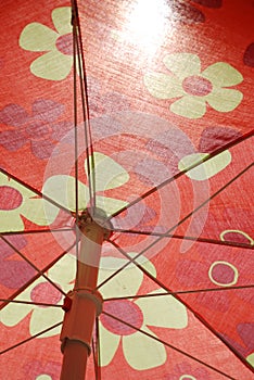 Red Beach Umbrella