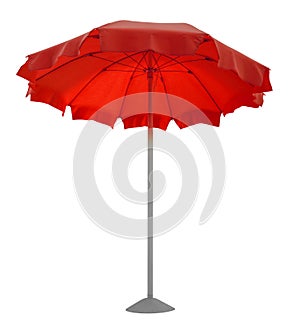 Beach umbrella - red