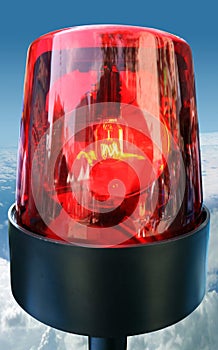 Red beacon light