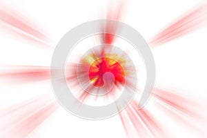 Red beam light blast blurred Image,abstract background,brush effect