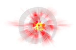 Red beam light blast blurred Image,abstract background,brush effect