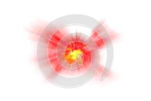 Red beam light blast blurred Image,abstract background,brush effect