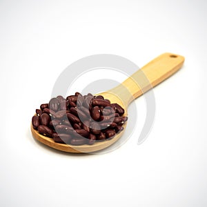 Red Bean For cooking and desserton the White Blackground