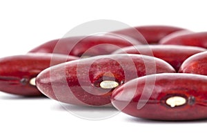 Red bean isolated on white