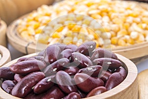 Red bean red been corn background