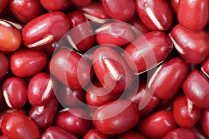 Red beans close up - horizontal